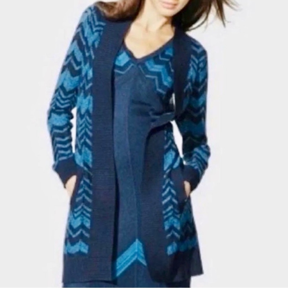MISSONI FOR TARGET Chevron Print Open Knit Cardigan